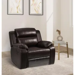 Amazon Brand - Solimo Polaris 1 Seater Leatherette Recliner