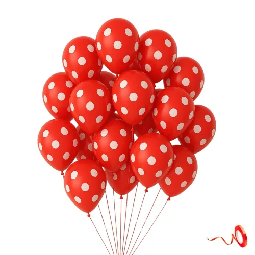Image of 20 Pcs Polka Dots Balloons 