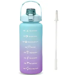 2000 ml Sports Gallon Motivational Water Bottle