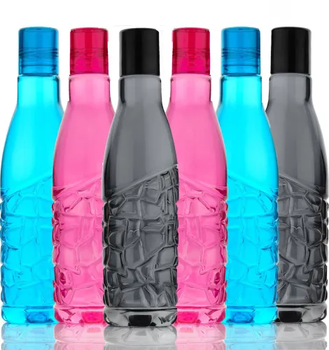 Image of 2Mech Iconic design Bottle Set of 6, Office Bottle Gym Bottle 1000 ml Bottle 1000 ml Bottle (Pack of 6, Multicolor, Pla