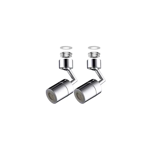Image of 2PCS 720-Degree Swivel Faucet Aerator, Bathroom Sink Spray Aerator Anti-Splash Rotate Faucet and Water Saving
