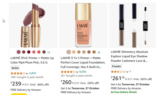 Image of 40 results for lakme up to 63% Discount 