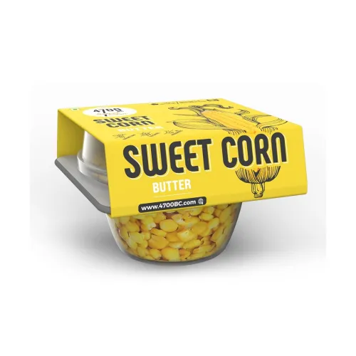 Image of 4700BC Sweet Corn, Butter, Ready to Eat, 80g (Pack of 4), Yellow