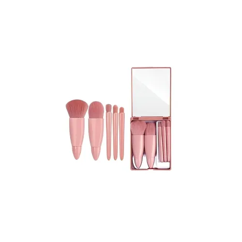 Image of 5 in 1 Mini Makeup Brush Kit with Mirror