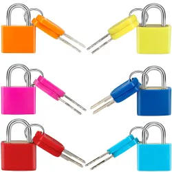 6 Pcs Suitcase Locks with Copper Keys