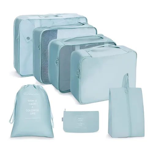 Image of 7 Pcs Waterproof Travel Toiletry & Laundry Bag Set