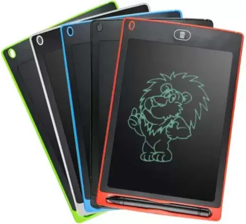 Image of 8.5 INCH LCD Writing tab Drawing Writing & Learning pad Digital Notepad (Red).