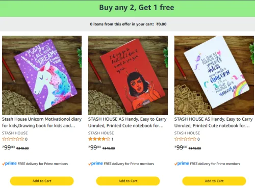 Image of Diary A5 BUY 1 Get 1 FREE