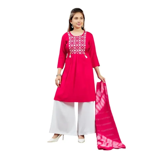 Image of Aarika Girls Cotton Regular Fit Tunic Shirt