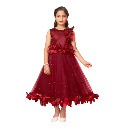 Image of Aarika Girls Purple Colour Design Gown