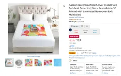 Aazeem Waterproof Bed Server Mat