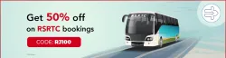 ABHIBUS RSRTC Offers : 50% off on RSRTC Bus Bookings