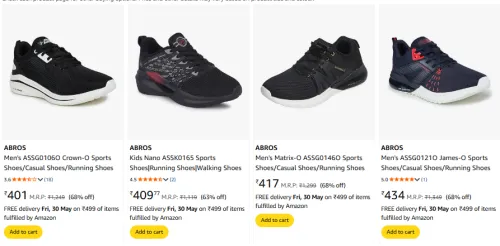 Image of ABROS Men's Shoes Minimum 65% Discount