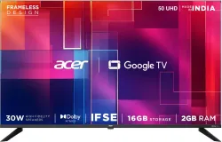 Acer (AR50UDGGR2851AD) G plus Series 127 CM (50 inch) Smart Google TV