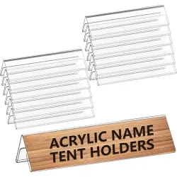 Acrylic V-Shaped Double-Sided Sign Holders