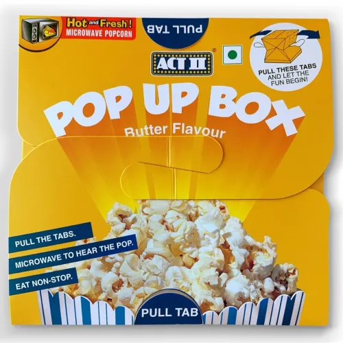 Image of ACT II Microwave Butter Popcorn Pop up Box 100g