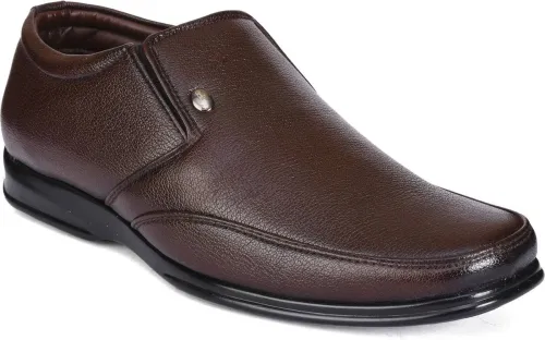 Image of action Dotcom D-34 Mens Rodio Synthetic Leather Comfor Slip On Formal Shoes