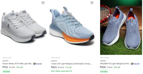 Image of Action Men’s Sports Shoes @ Minimum 70% Discount