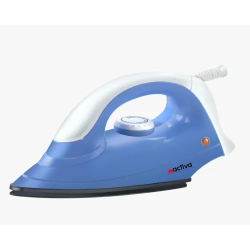 Image of Activa ABS Coral 900 Watts Light Weight Dry Iron Blue & White Come With 1 Year Warranty