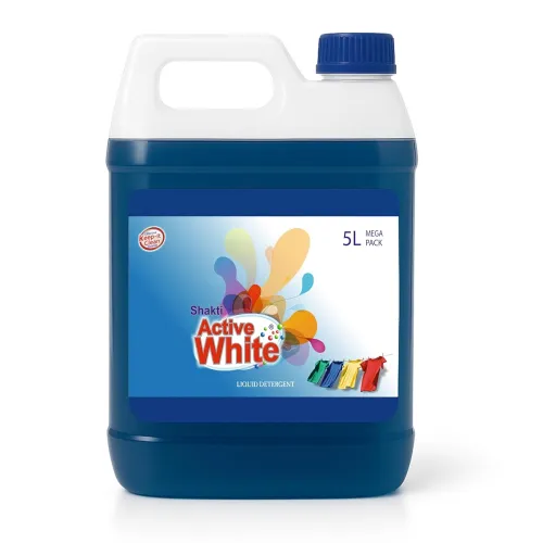 Image of Active White Liquid Detergent - 5L Mega Jar | Powerful Stain Removal | French Fragrance |