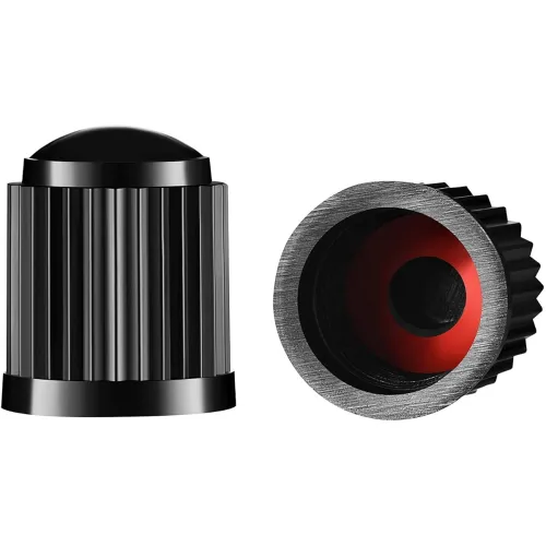 Image of ACUTAS Tire Valve Stem Caps – Black, Pack of 25, Universal Fit