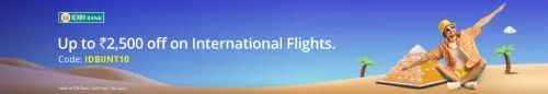 Image of Adani One Flight Bank Offers: Get 10% off up to ₹2,500 on booking International Flight