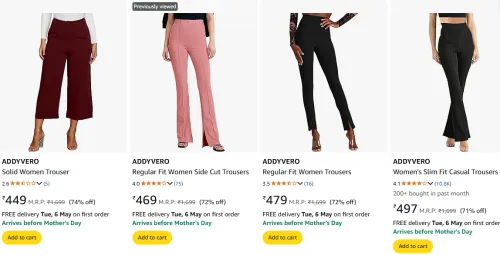 Image of ADDYVERO Women Joggers Minimum 70% Discount