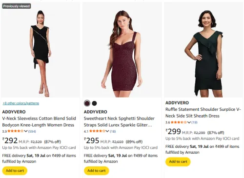 Image of Addyvero Women's Dress Upto 89% Discount