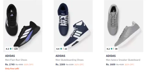 Image of Adidas Men Fashion Shoes Minimum 60% Discount