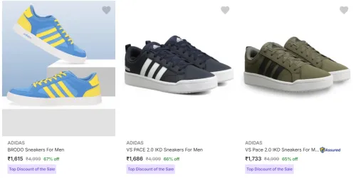 Image of Adidas Men’s Casual Shoes at minimum 60% Discount