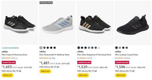 Image of Adidas Men's Shoes at Minimum 50% Off
