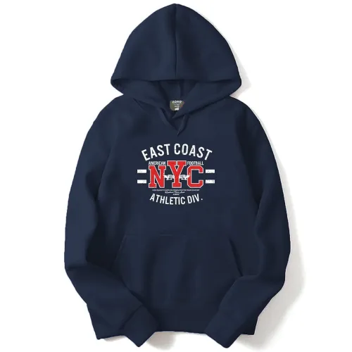 Image of ADRO East Coast NYC Athletic Div Mens Printed Hoodies