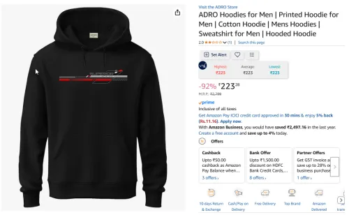 Image of ADRO Hoodies for Men