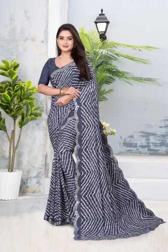 Image of Adroit Management Printed Bollywood Georgette Art Silk Saree