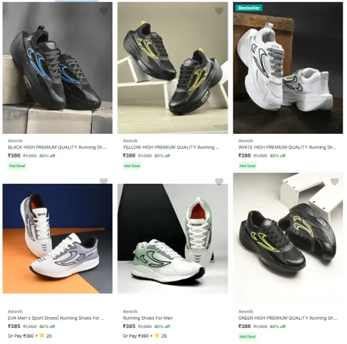 Image of Aeonik Men’s Sports Shoes @ Start ₹385