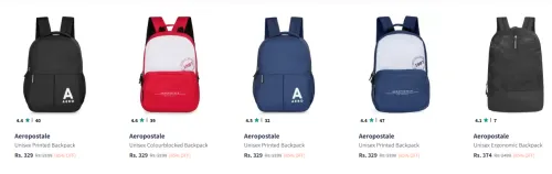 Image of Aeropostale unisex Backpack Starting @ ₹329