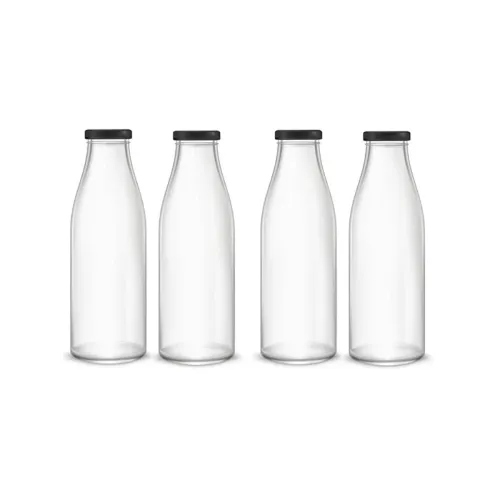 Image of AFAST Water/Milk Bottle With Lid, Set Of 4