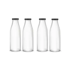 AFAST Water/Milk Bottle With Lid, Set Of 4
