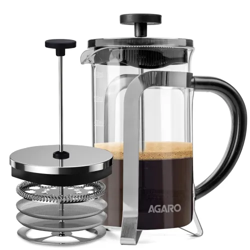 Image of AGARO Classic French Press Coffee Maker 600mL