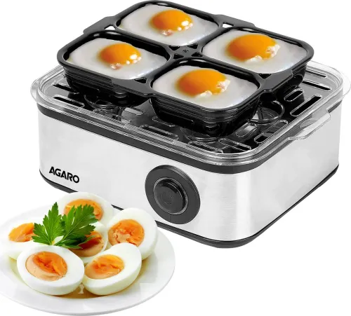 Image of AGARO Grand 500 Watts 2-in-1 Egg Boiler and Poacher
