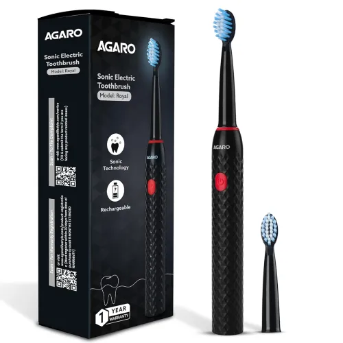 Image of AGARO Royal Sonic Electric Toothbrush for Adults with 3 Modes