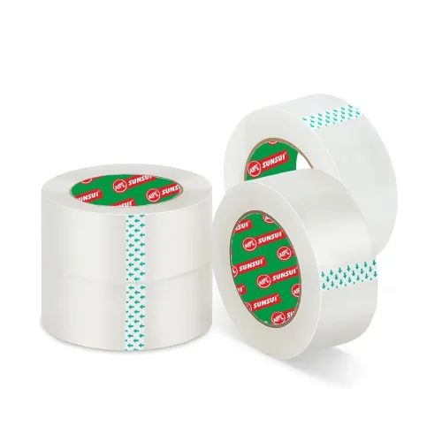 Image of AIPL Heavy Duty Gold Clear Packing Tape, 4 Rolls 