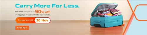 Image of Air India Express: Up to 90% Off on Pre-Book Baggage