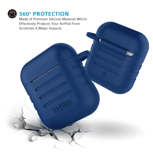 Image of AirCase Tizum Apple Airpod Case(Navy Blue)