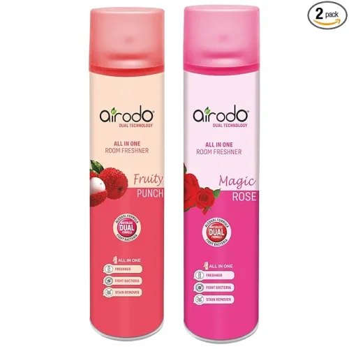 Image of Airodo Room Spray Combo (Fruit Punch + Magic Rose) Pack of 2