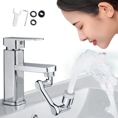 Image of AJAYGEG 1080° Swivel Faucet Aerator – Universal Splash Filter