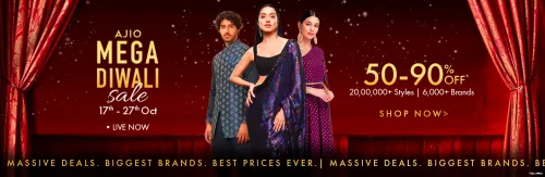 Image of Ajio Mega Diwali Sale | 50%-90% Discount + 10% Selected Bank Discounts