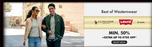 Image of AJIO Mega Diwali Sale : Minimum 50% off on Men's Branded Western Wear