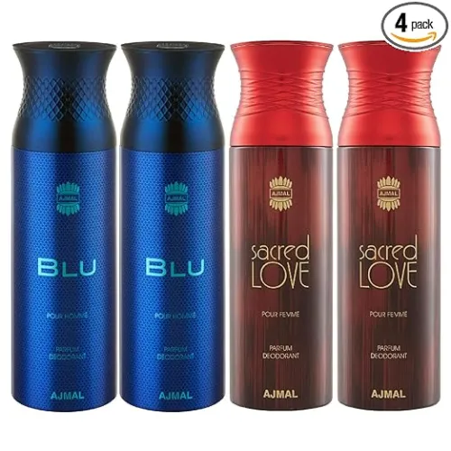 Image of Ajmal 2 Blu & 2 Sacred Love Deodorant Spray