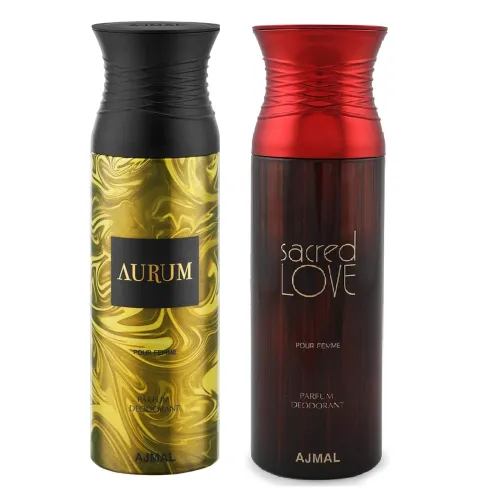 Image of Ajmal Aurum Femme & Sacredlove Deodorant Spray Gift PO2*200ML
